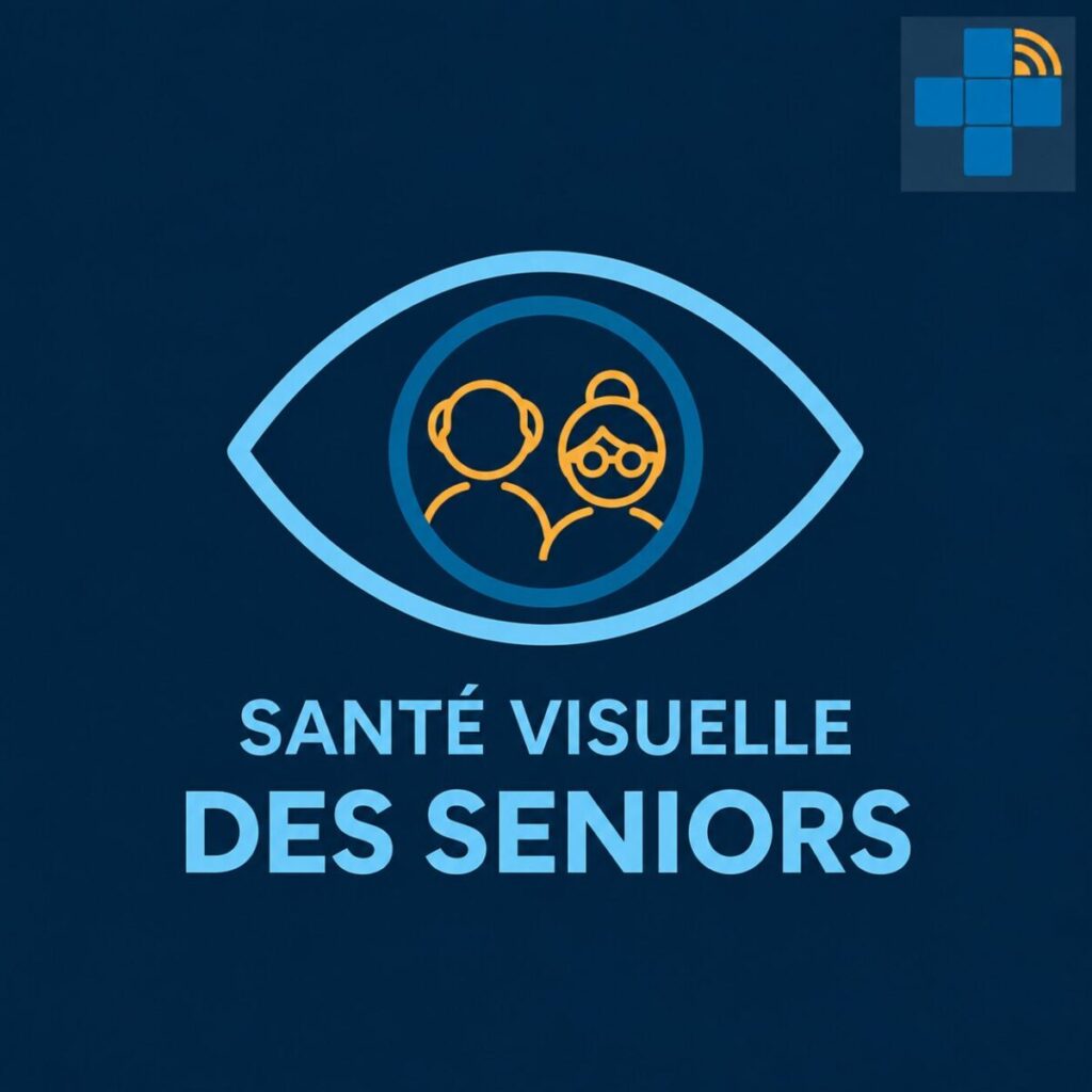Illustration de la Semaine de la santé visuelle des seniors.